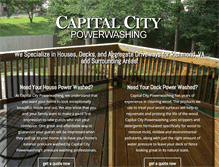 Tablet Screenshot of capitalcitypowerwashing.net